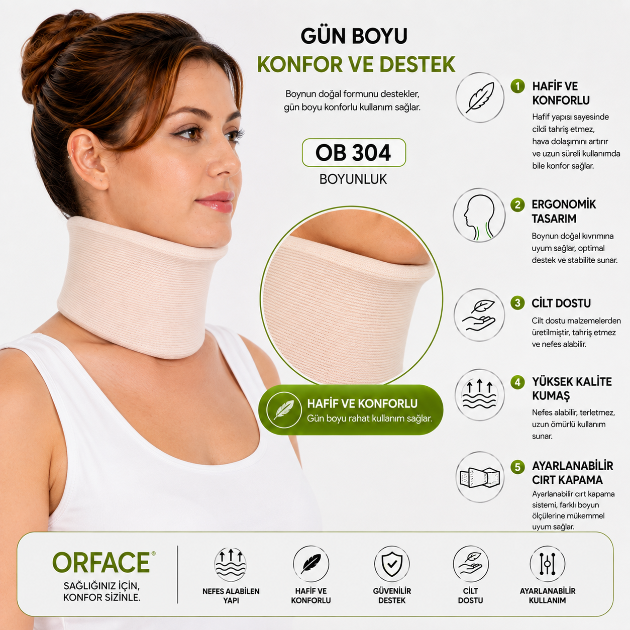 OB 304 - NELSON NECK COLLAR COVERED FABRIC - Image 5